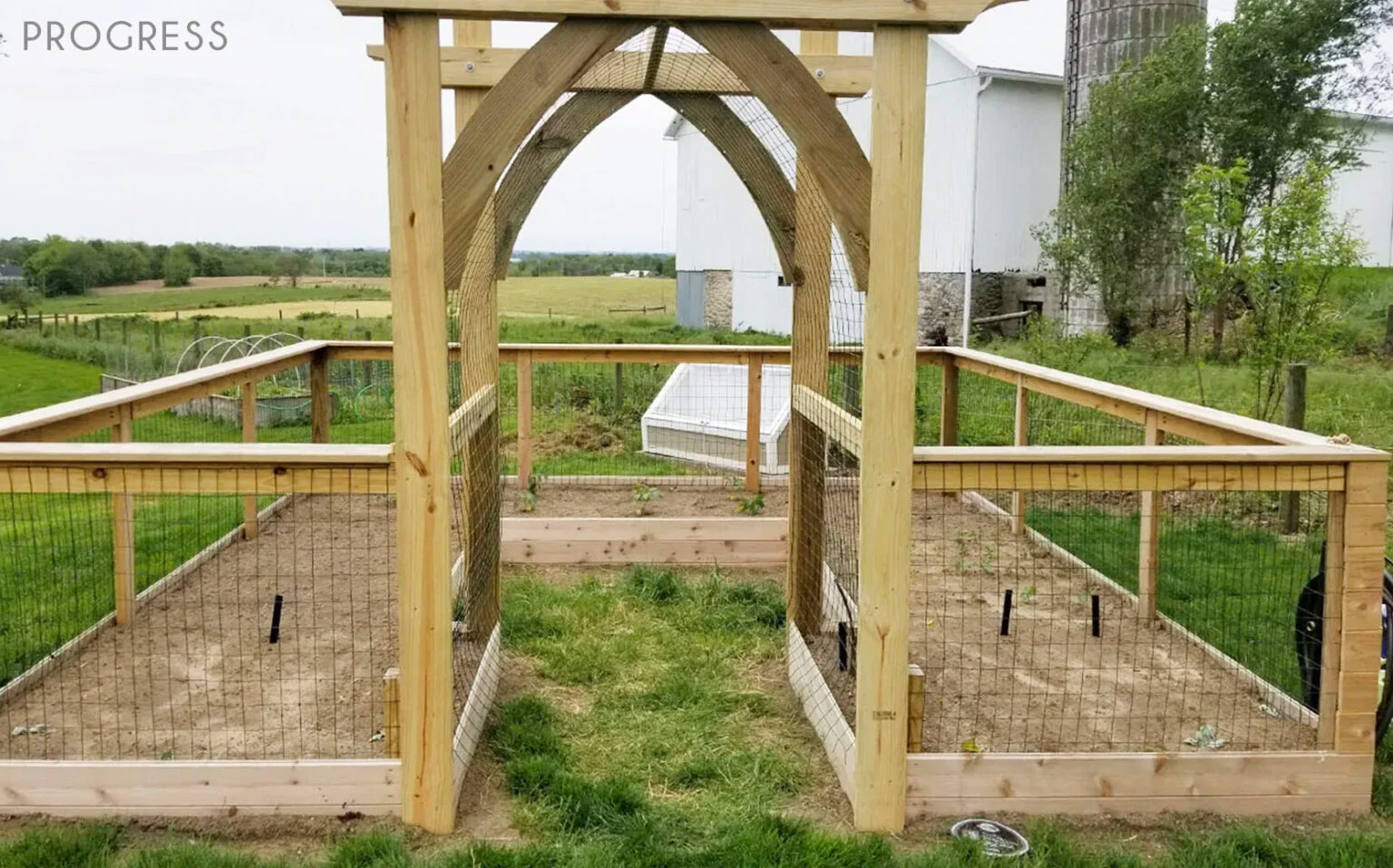 DIY-Backyard Arched-Garden Erin Progress